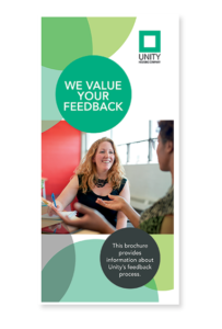 We value your feedback brochure