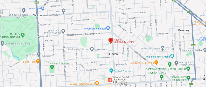 Findon community centre map